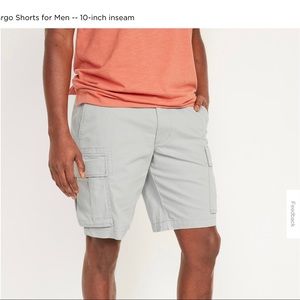 Straight Lived-In Cargo Shorts for Men -- 10-inch inseam NEW Old Navy 38